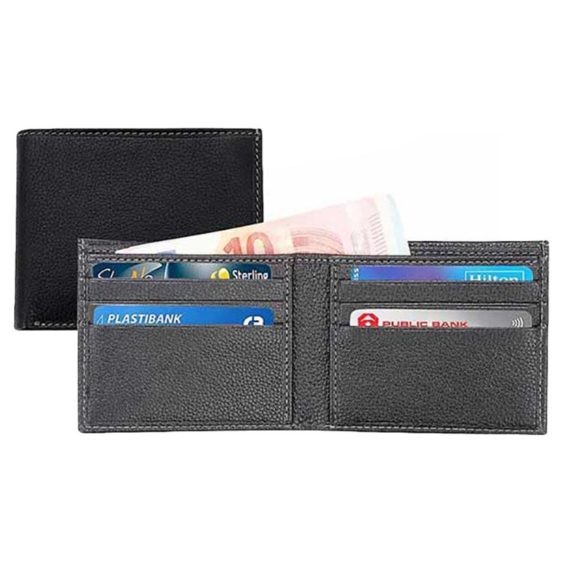 Santhome - Merida Men's Wallet In Genuine Leather - Black