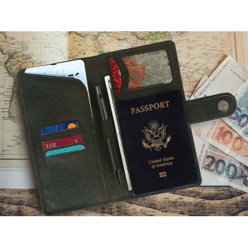 Santhome - Torreon Travel Wallet In Genuine Leather