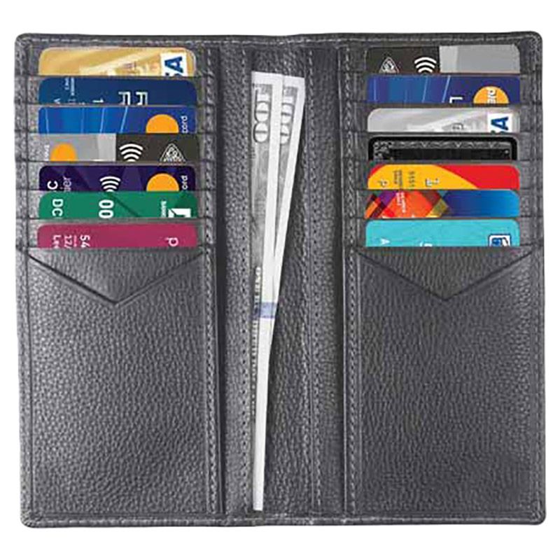 Santhome - Genuine Leather Suit Coat Wallet W/ Rfid Protection