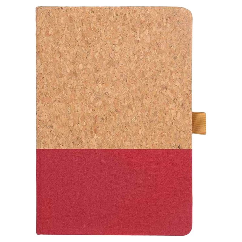 Eco-Neutral - Borsa A5 Cork Fabric Notebook & Pen Set - Red