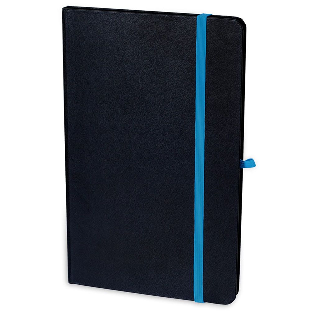 Santhome - Sukh Hardcover Ruled Notebook - A5 - Black/Blue