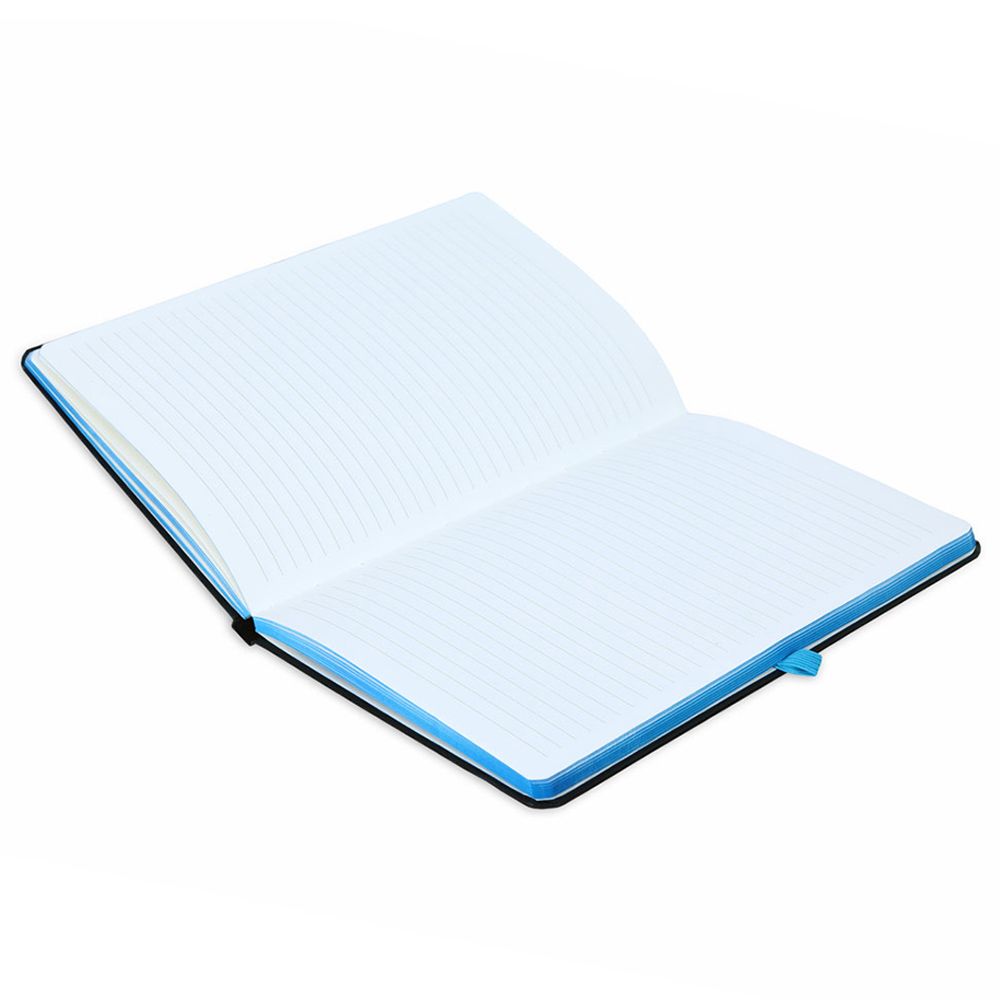 Santhome - Sukh Hardcover Ruled Notebook - A5 - Black/Blue