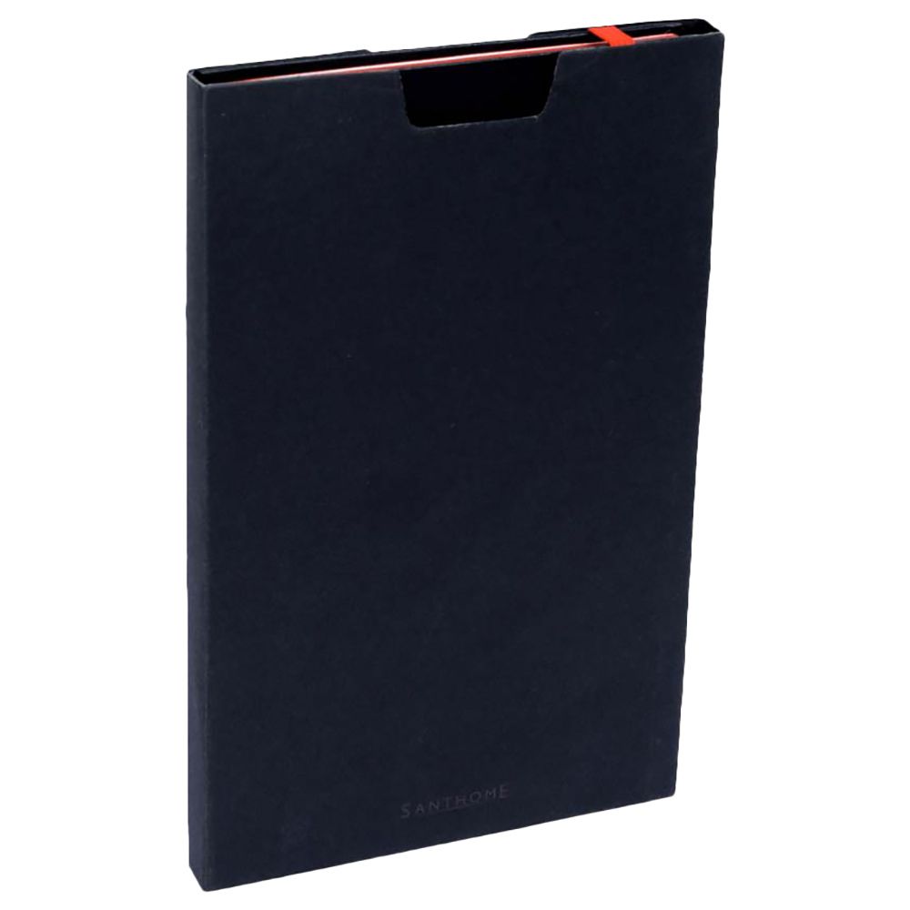 Santhome - Sukh Hardcover Ruled Notebook - A5 - Black/Red