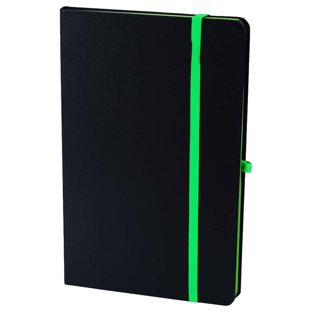 Santhome - Sukh Hardcover Ruled Notebook - A5 - Black/Green