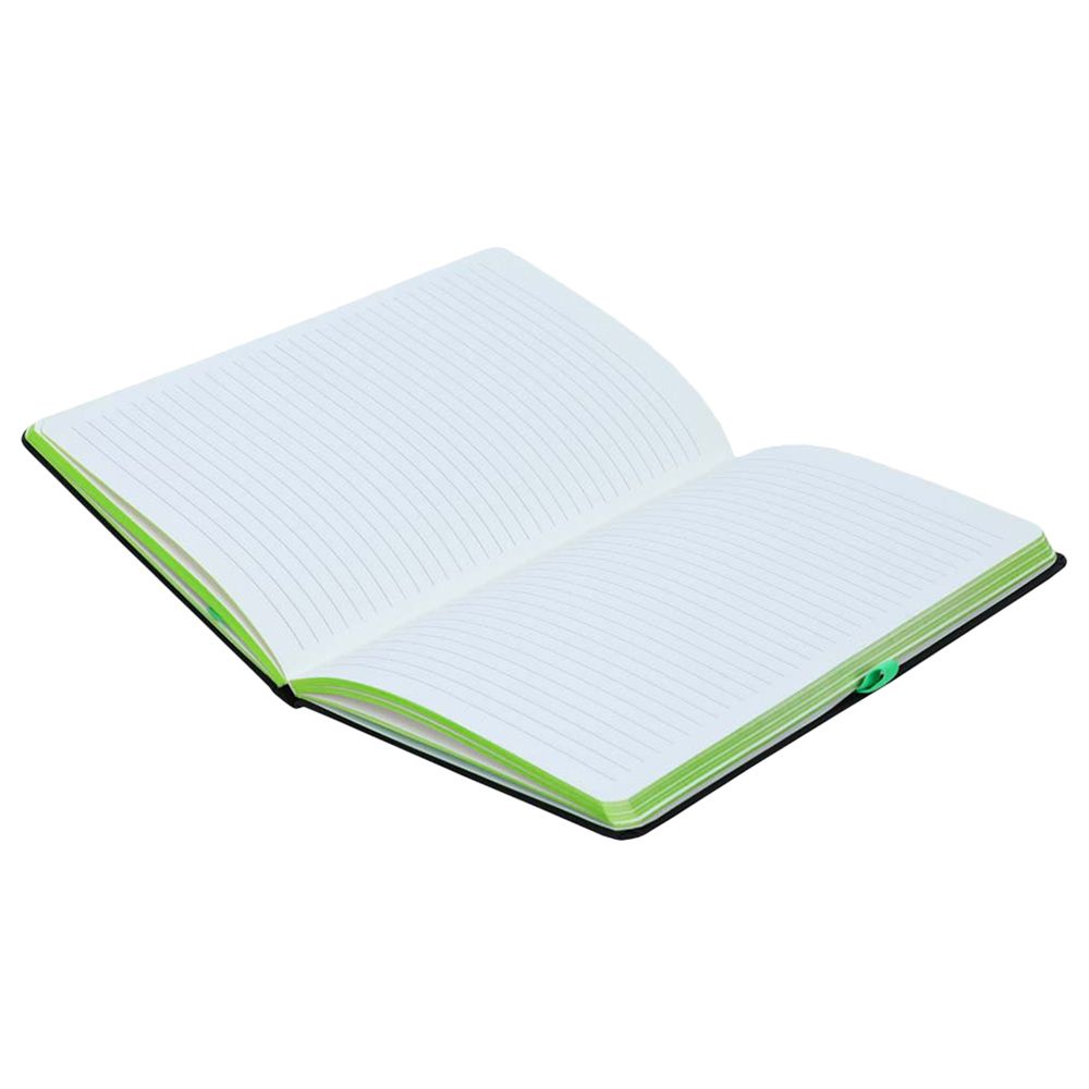 Santhome - Sukh Hardcover Ruled Notebook - A5 - Black/Green