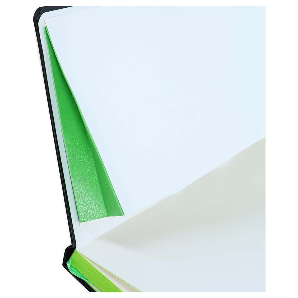 Santhome - Sukh Hardcover Ruled Notebook - A5 - Black/Green