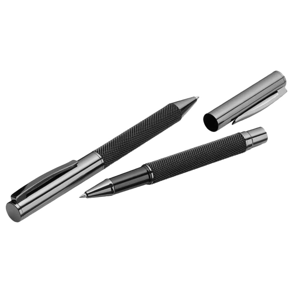 Uma - Black Forest - Premium Mesh Metal Pen - Set Of 2