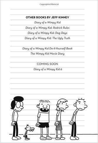 كتاب عن يوميات طفل جبان بعنوانDiary Of A Wimpy Kid The Last Straw