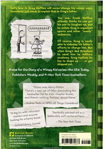 كتاب عن يوميات طفل جبان بعنوانDiary Of A Wimpy Kid The Last Straw