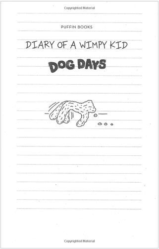 كتاب عن يوميات طفل جبان بعنوان  Diary Of A Wimpy Kid Dog Days