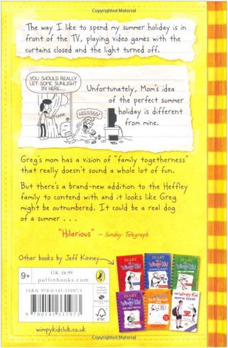 كتاب عن يوميات طفل جبان بعنوان  Diary Of A Wimpy Kid Dog Days