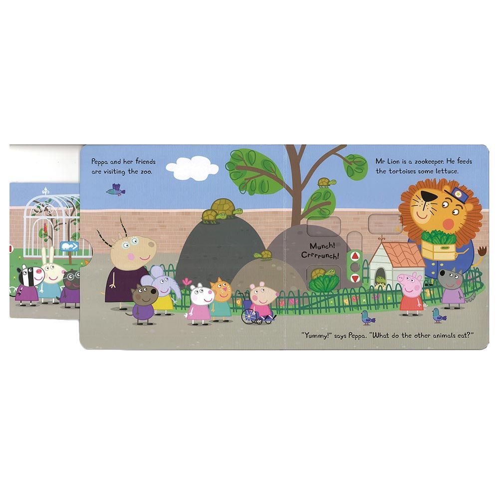 كتاب Peppa Pig: Peppa's Zoo Adventure: A Push-And-Pull Adventure