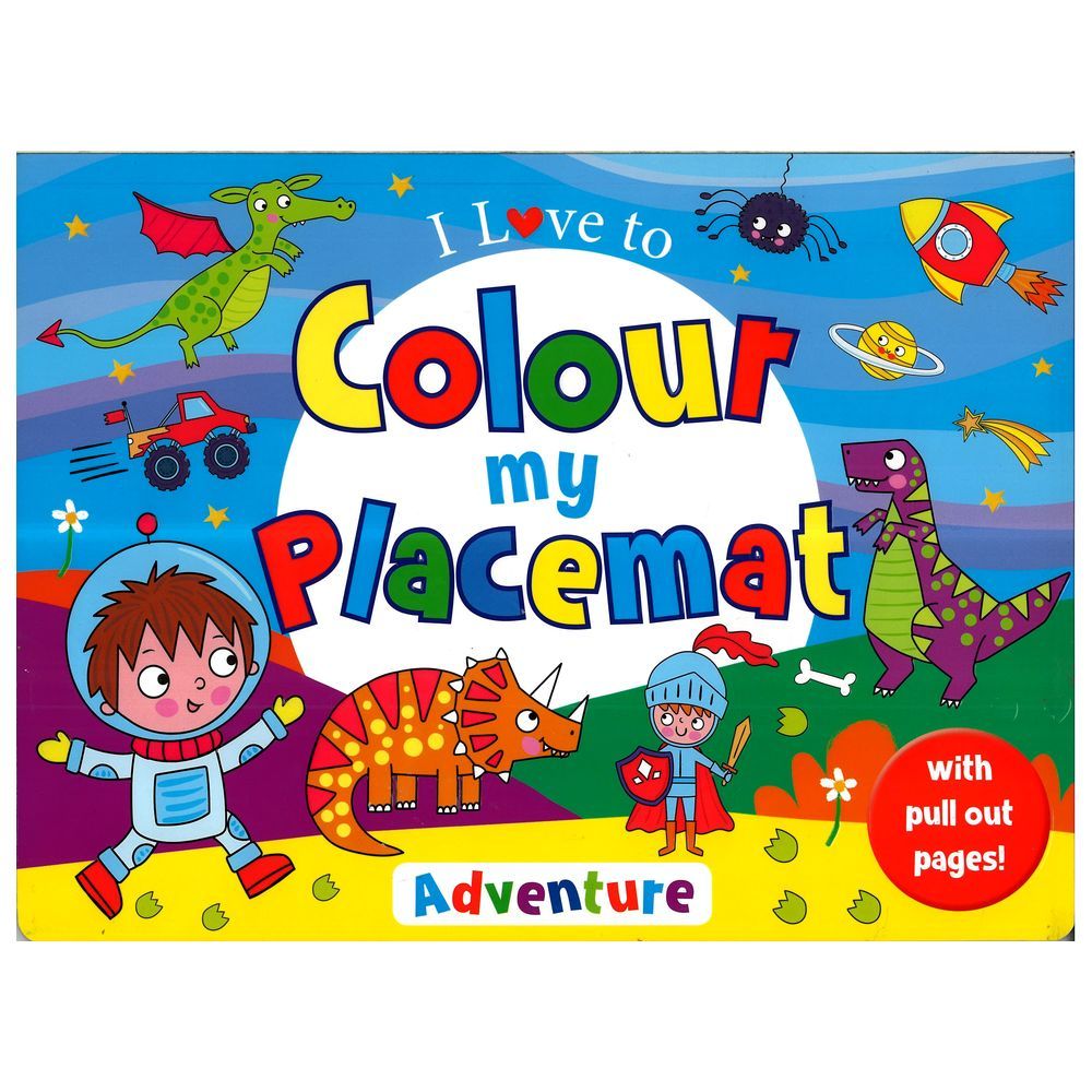 كتاب I Love to Colour My Placemat: Adventure