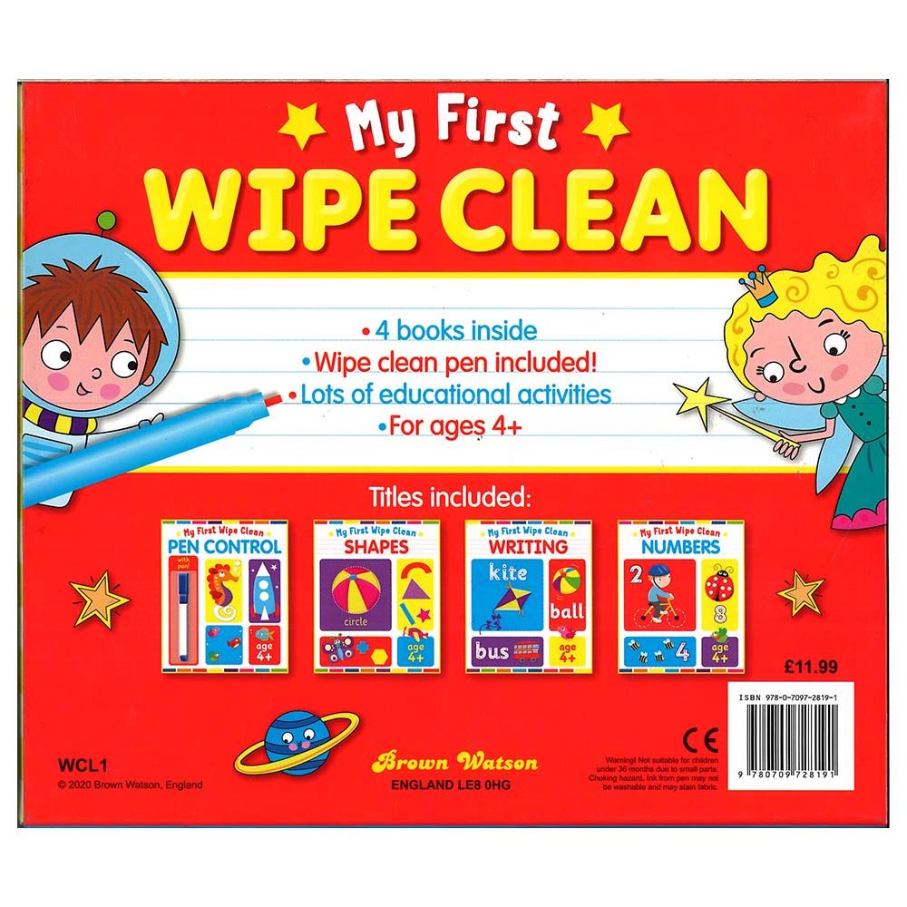 My First Wipe Clean: Books With Pen