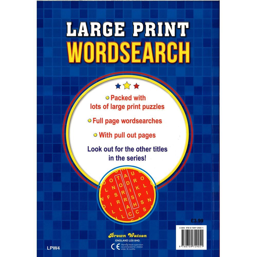 كتاب بازل Large Print Wordsearch Puzzle Book 