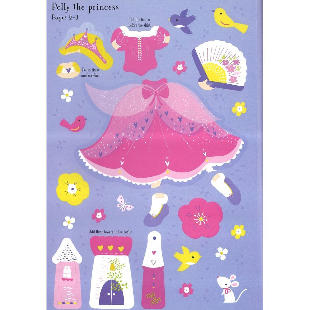 كتاب Little Sticker Dolly Dressing Princess