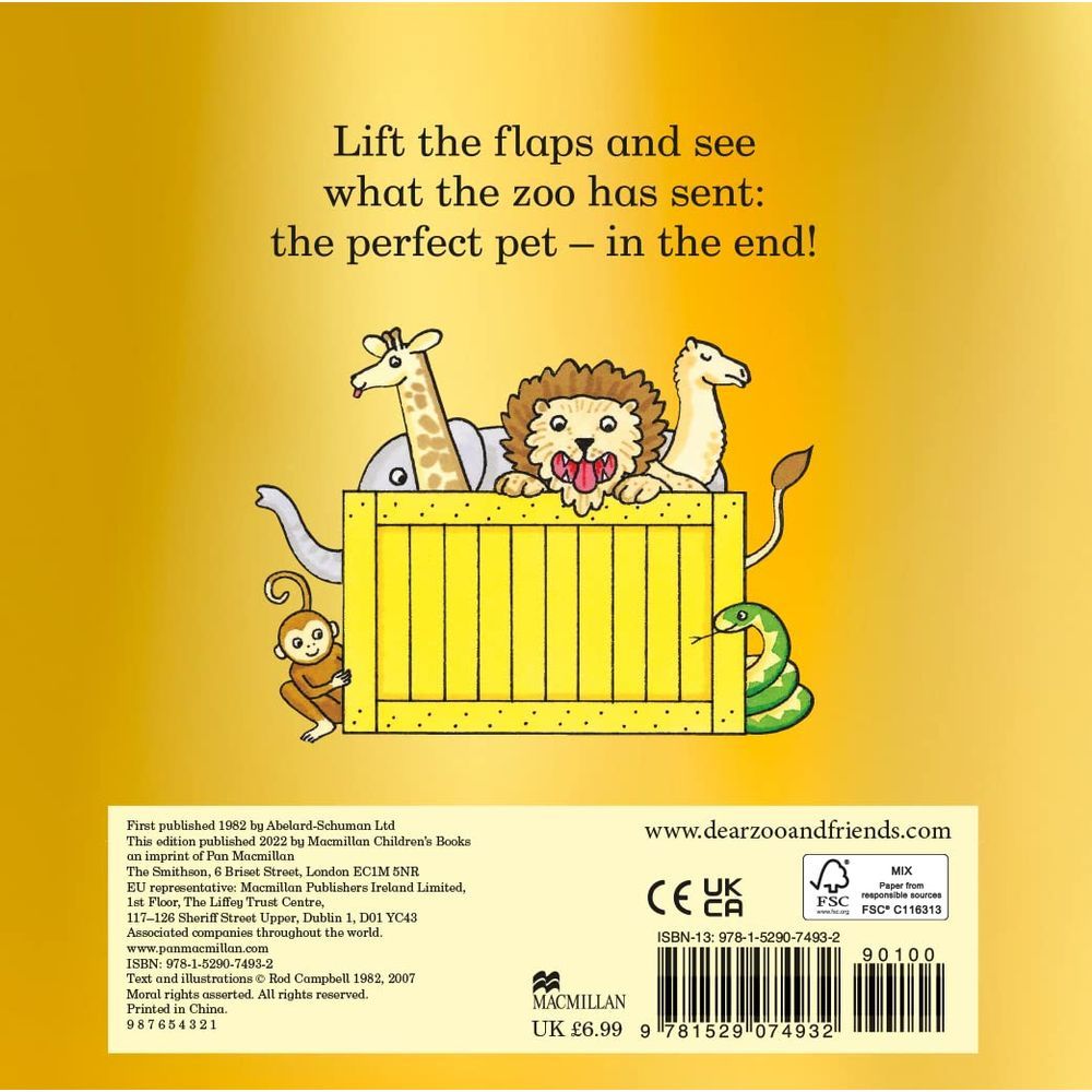 كتاب Dear Zoo : Lift The Flap 40Th Anniversary Edition