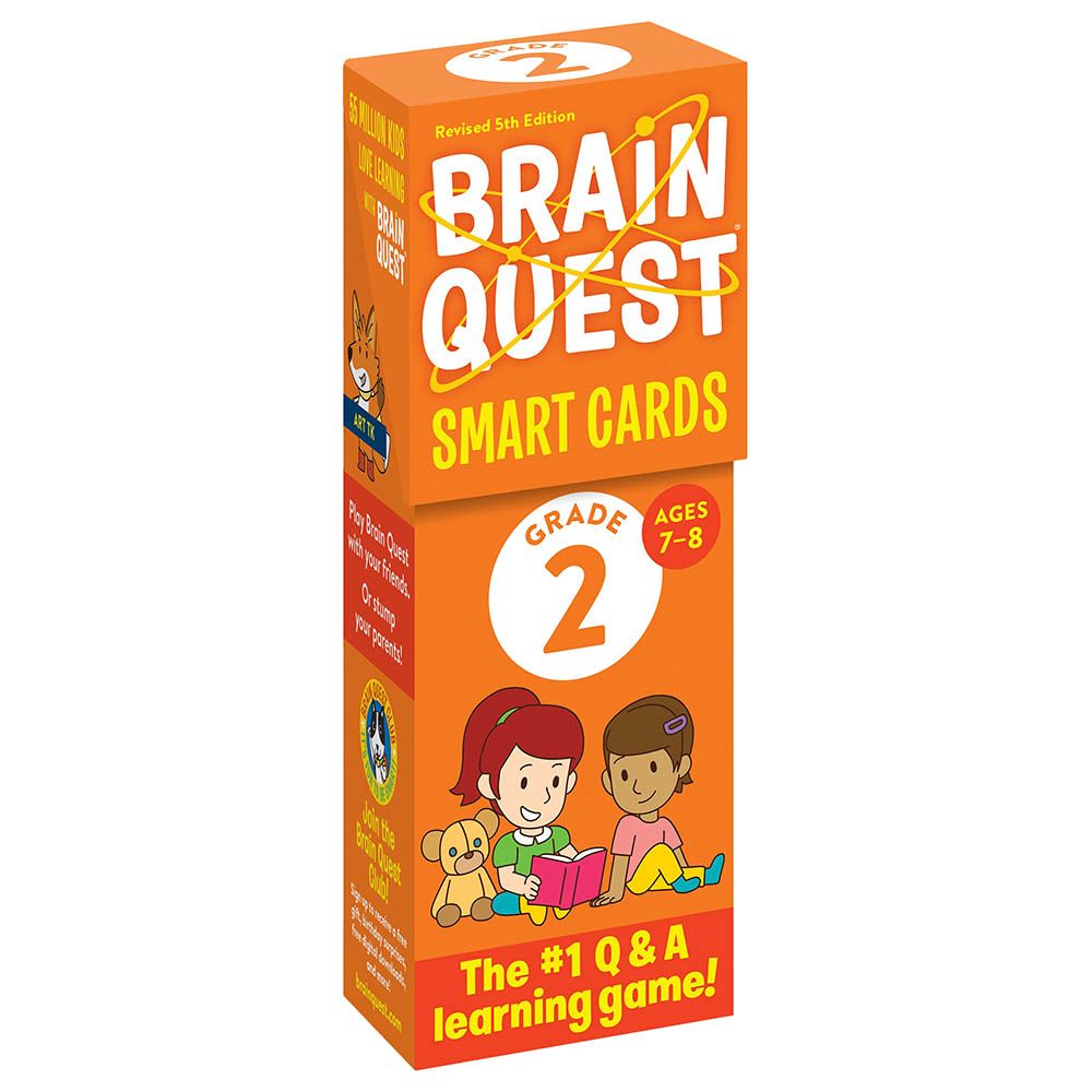 بطاقات تعليمية Brain Quest 2nd Grade Smart Cards Revised 5th Edition