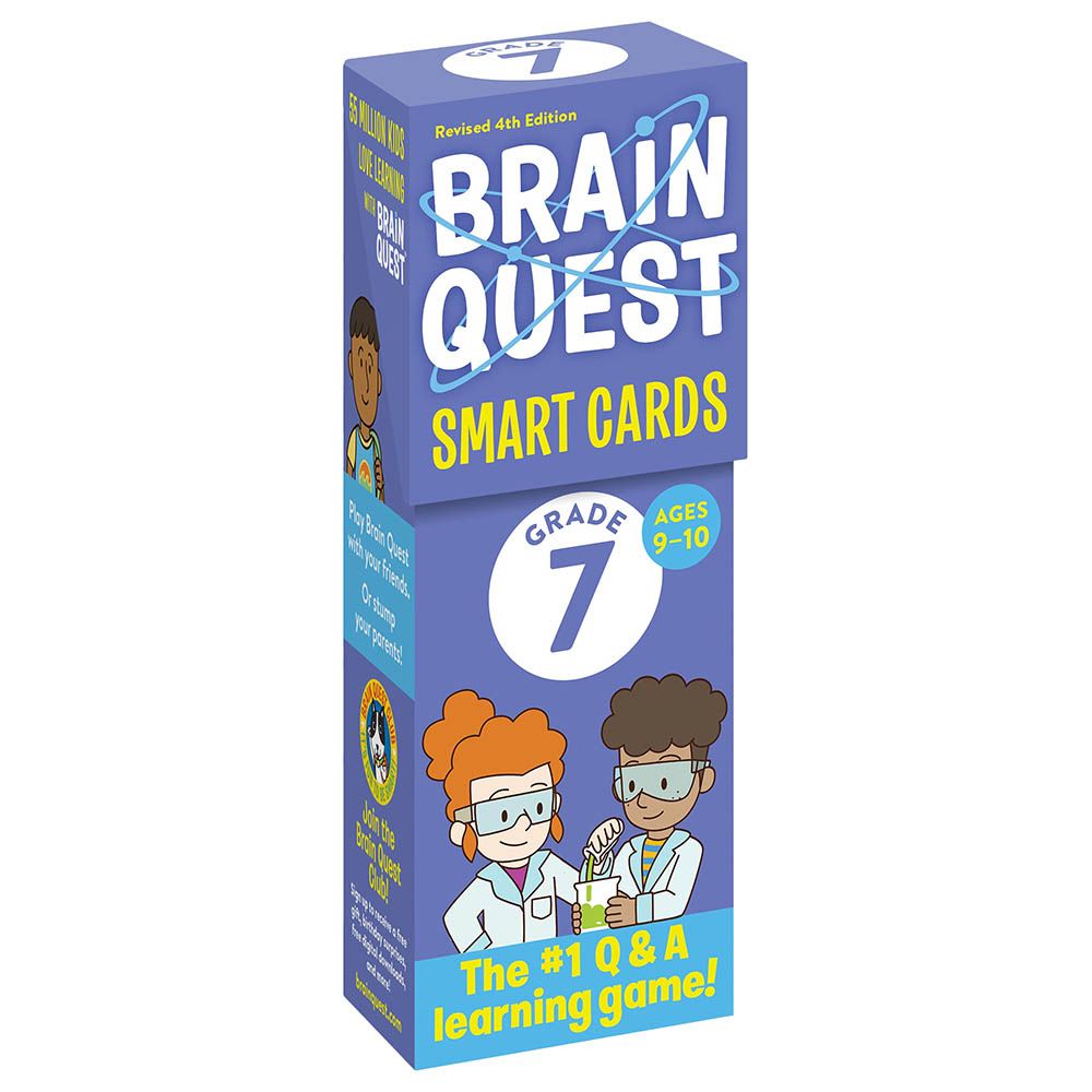 بطاقات Brain Quest 7th Grade Smart Cards Revised 4th Edition