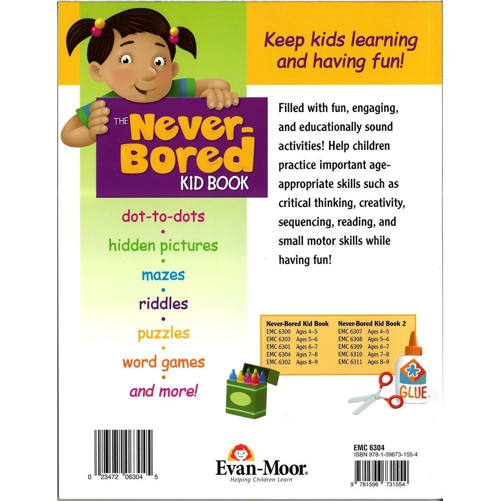 كتاب The Never Bored Kid Book - لعمر 7-8