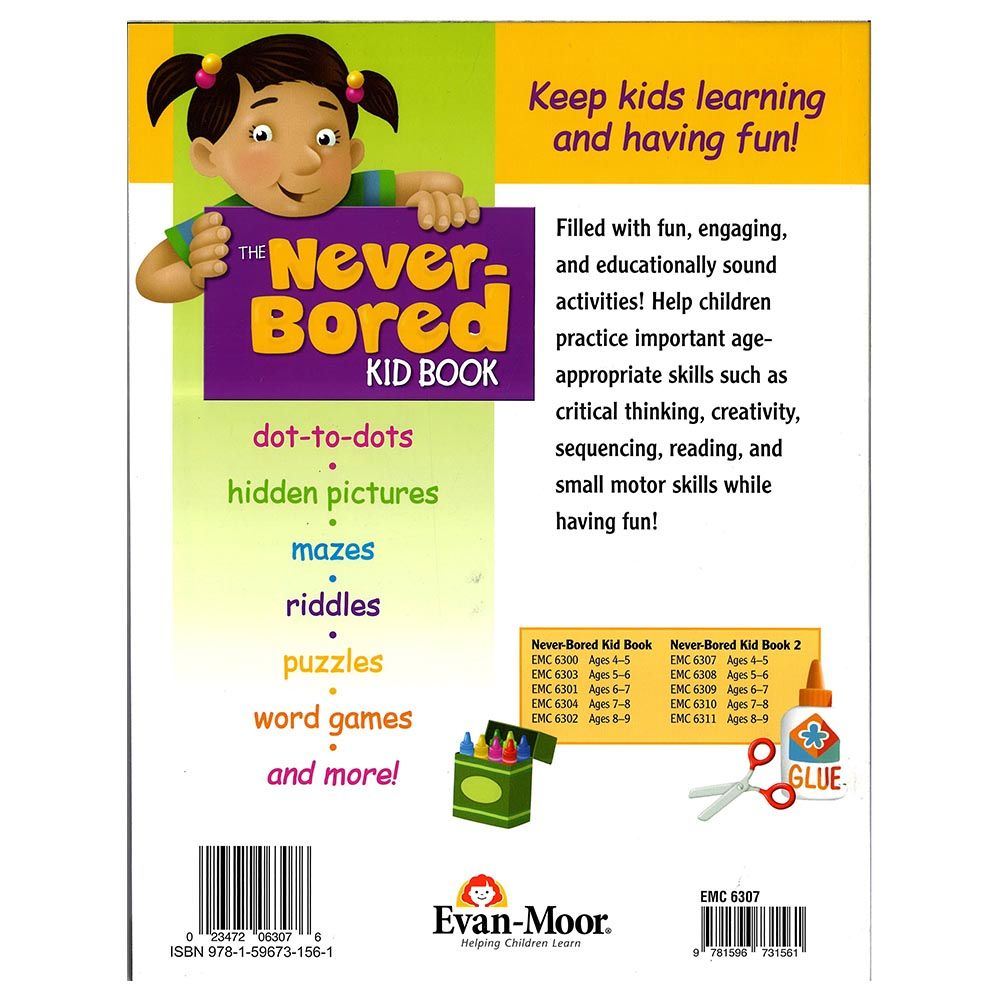 كتاب The Never-Bored Kid Book 2 Ages 4-5