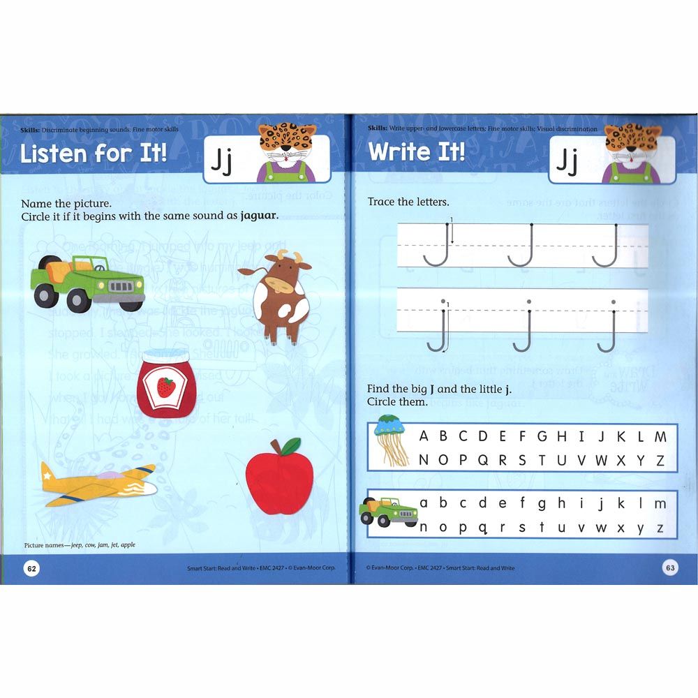 كتاب Smart Start Read and Write Grade Pre K