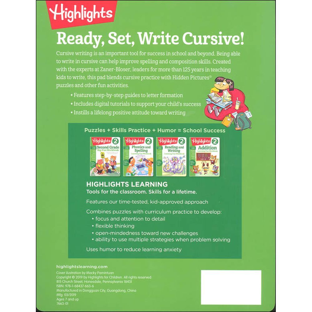 كتاب Handwriting: Cursive Practice