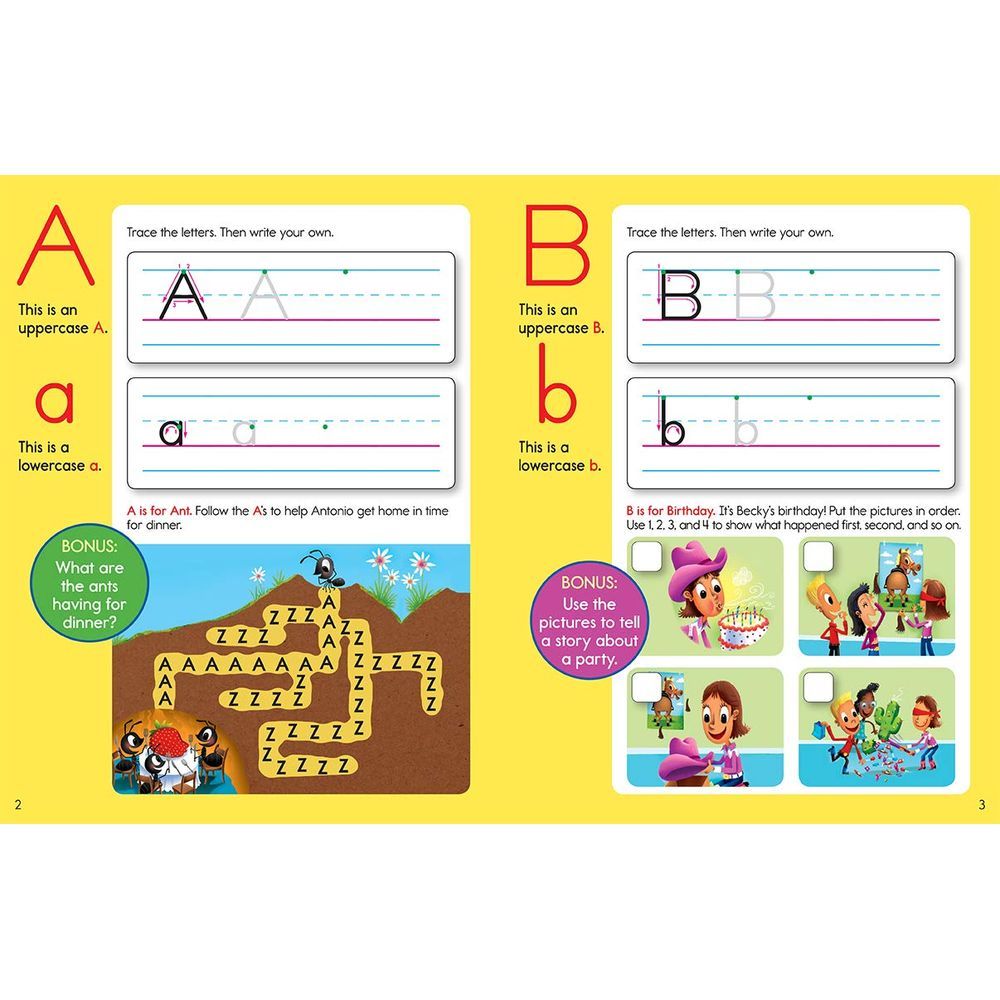 كتاب Preschool Letters Learning Fun Workbook