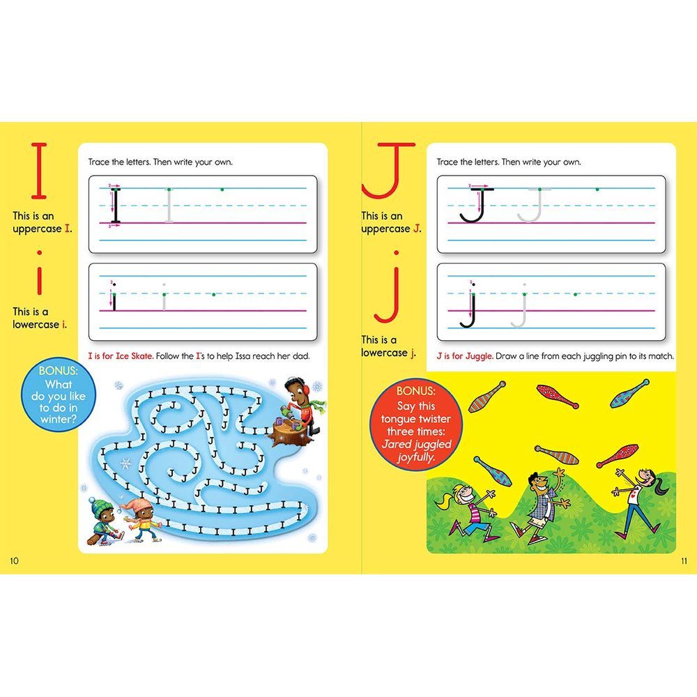 كتاب Preschool Letters Learning Fun Workbook