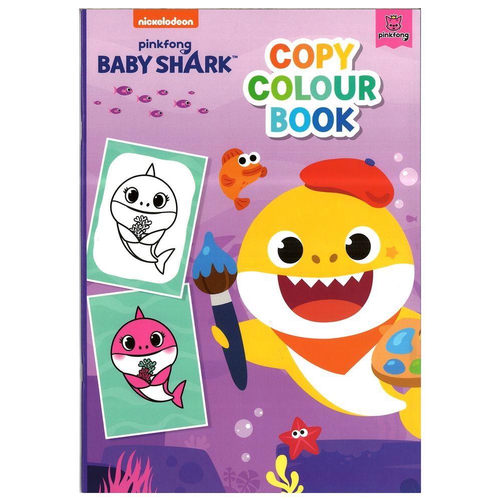 كتاب Nickelodeon Pinkfong: Baby Shark Copy Colour Book