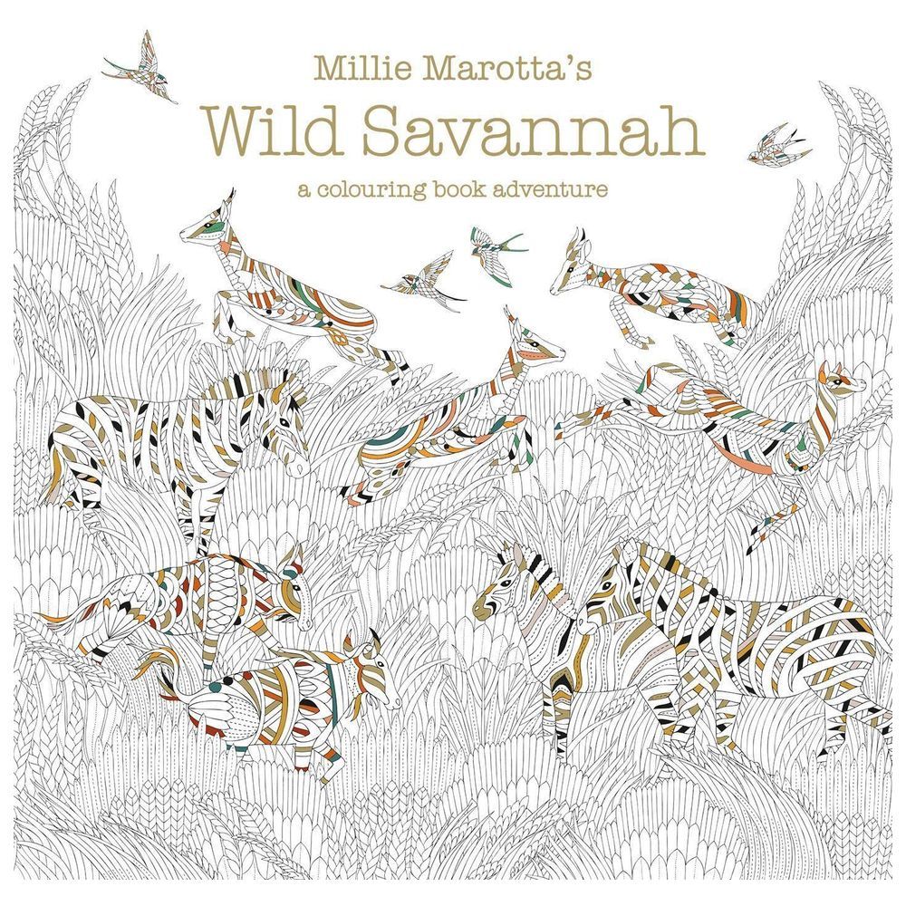 كتاب تلوين Millie Marotta's Wild Savannah