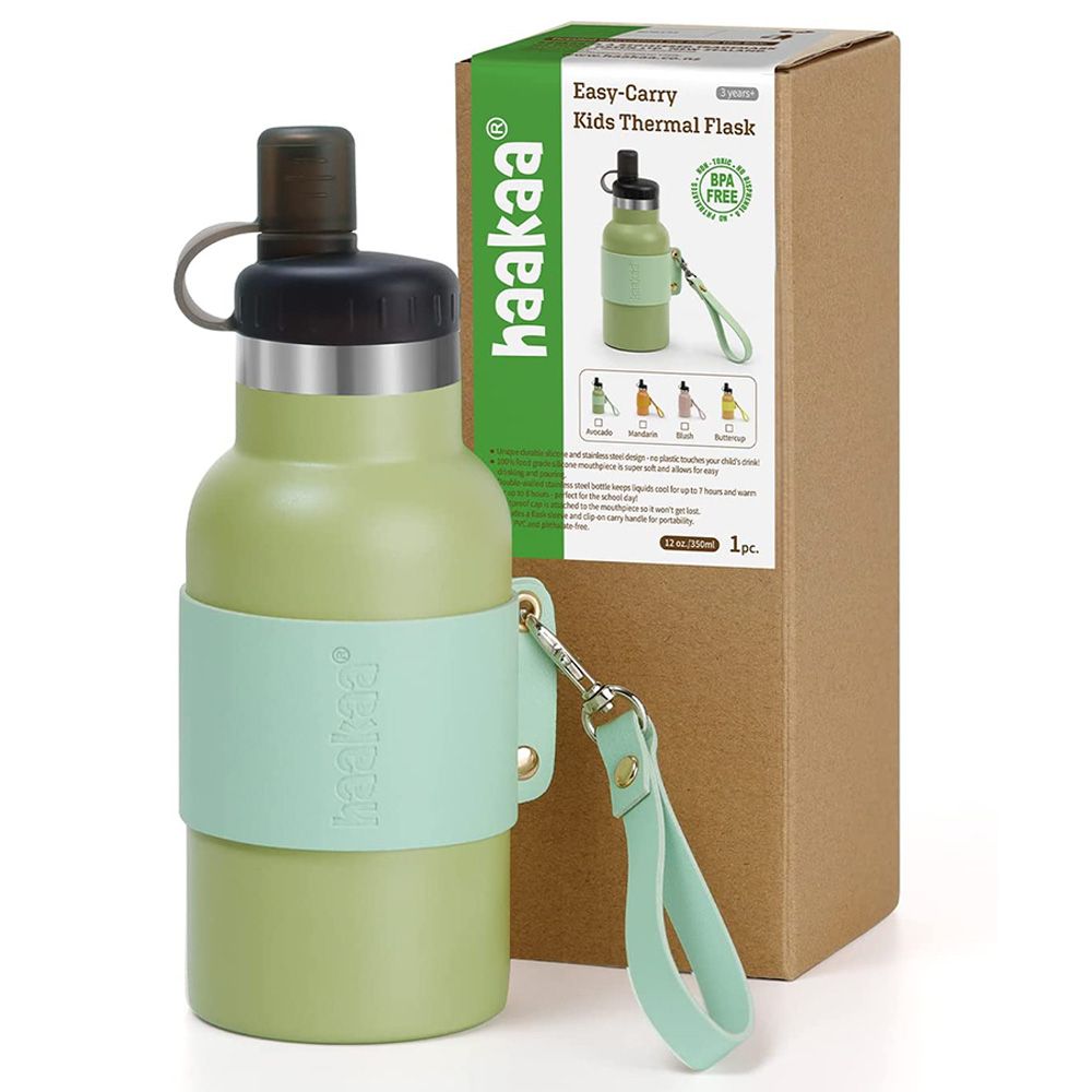 Haakaa - Easy-Carry Insulated Water Bottle - Avocado