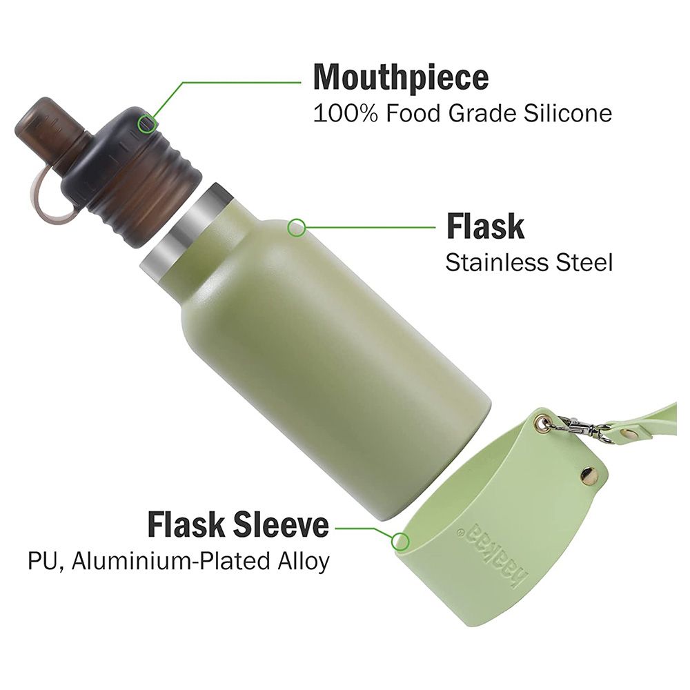 Haakaa - Easy-Carry Insulated Water Bottle - Avocado