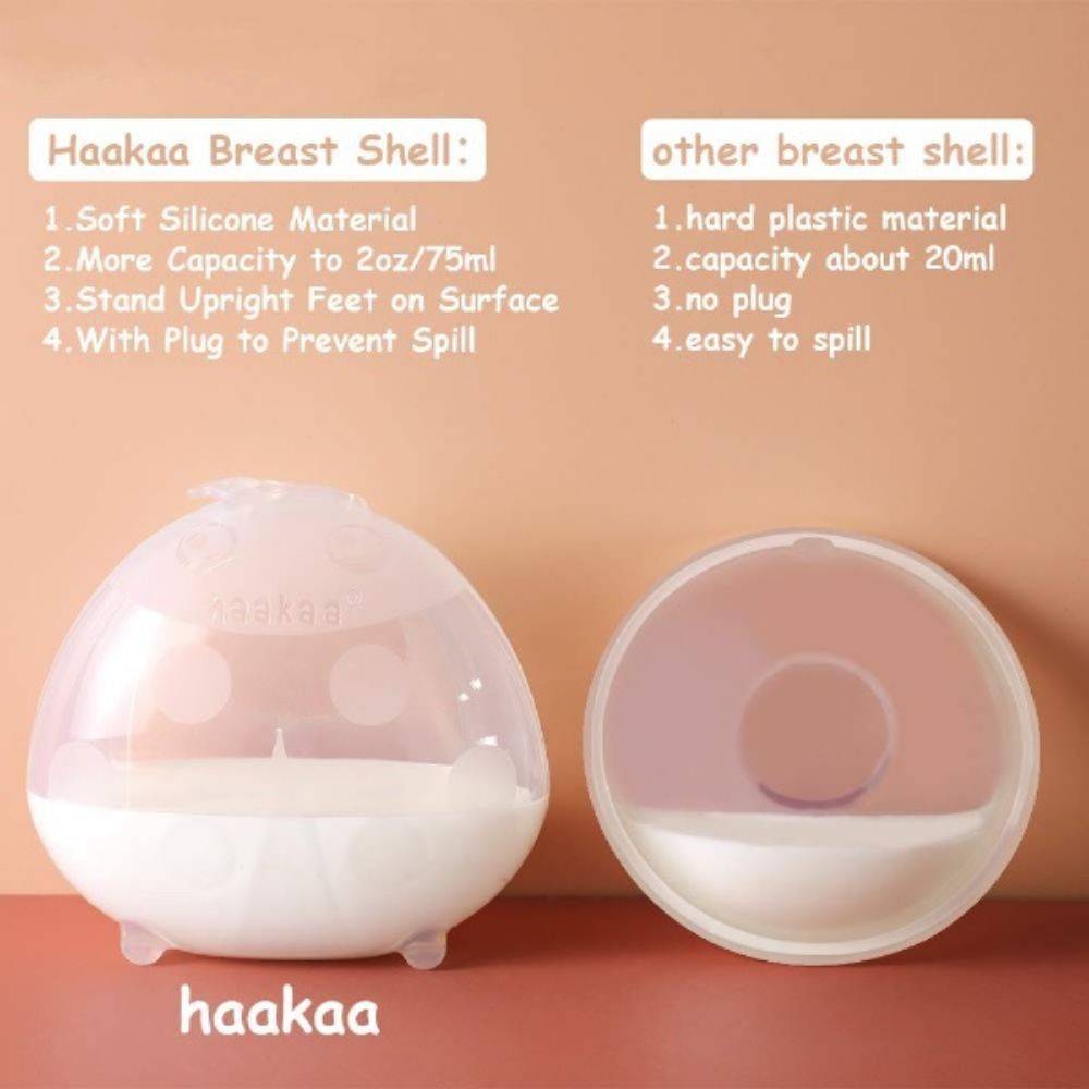 Haakaa - Silicone Breast Pump + Milk Collector (75Ml) - Grey