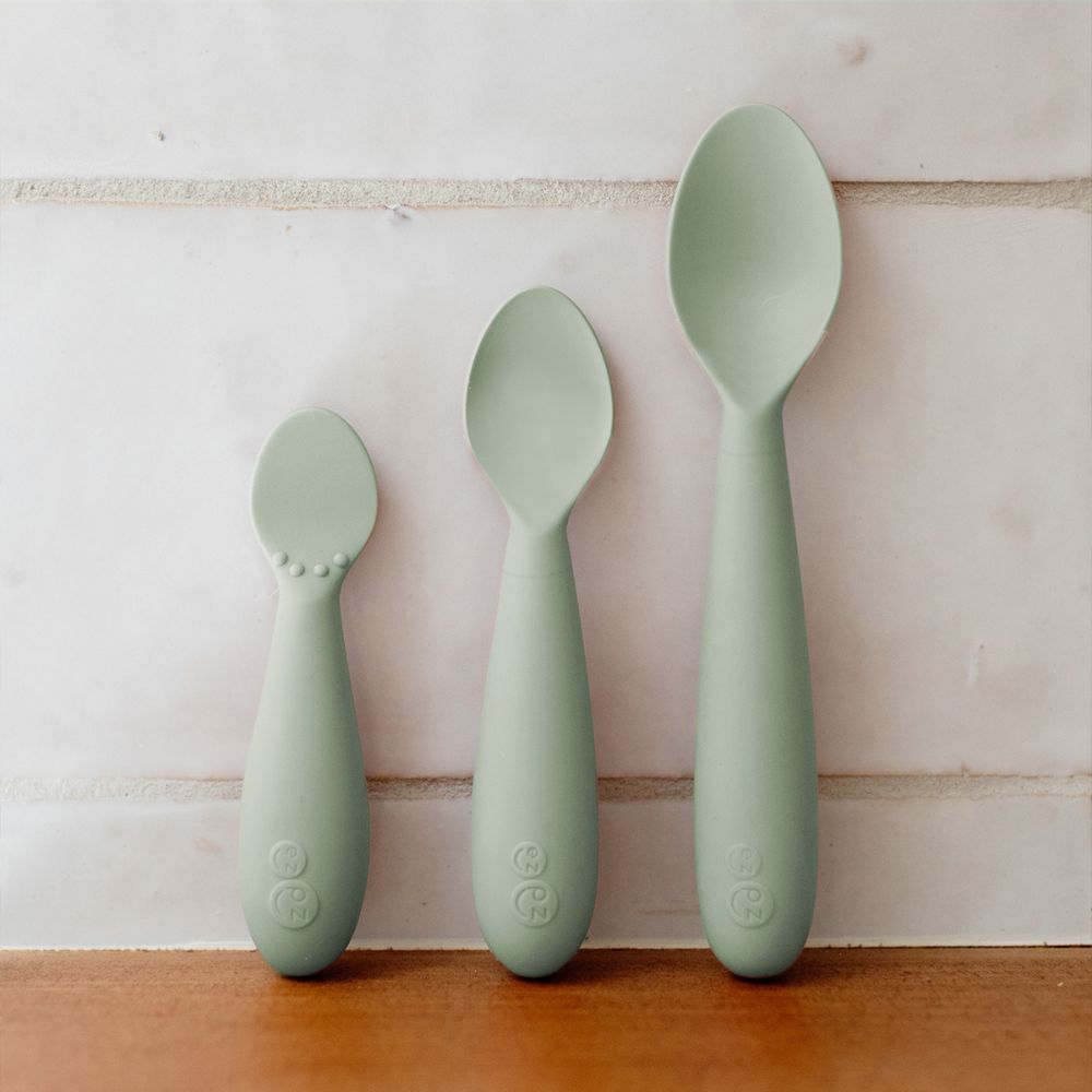 Ezpz - Developmental Utensil Set - Sage