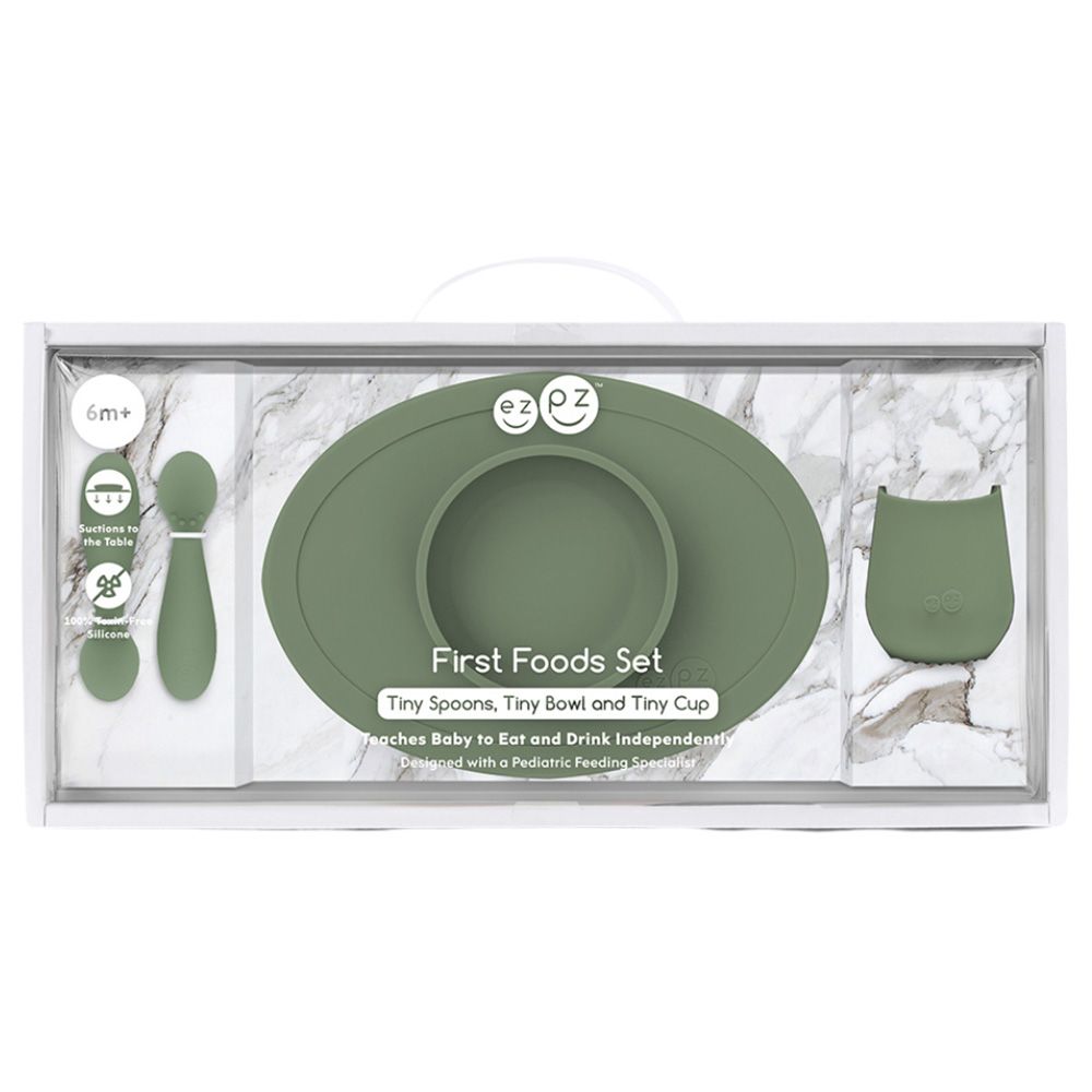 Ezpz - First Food Set - Olive