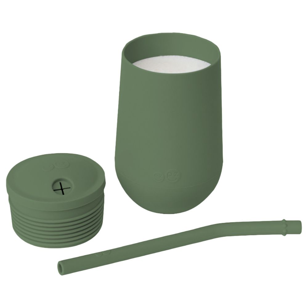 Ezpz - Happy Cup & Straw System - Olive