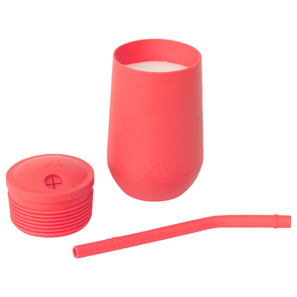 Ezpz - Happy Cup & Straw System - Coral