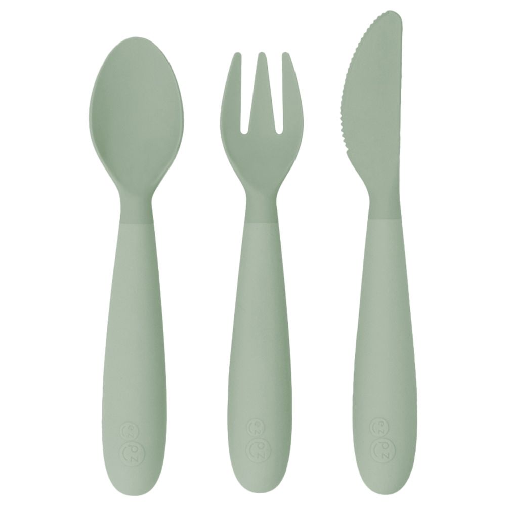 Ezpz - Happy Utensils - Sage