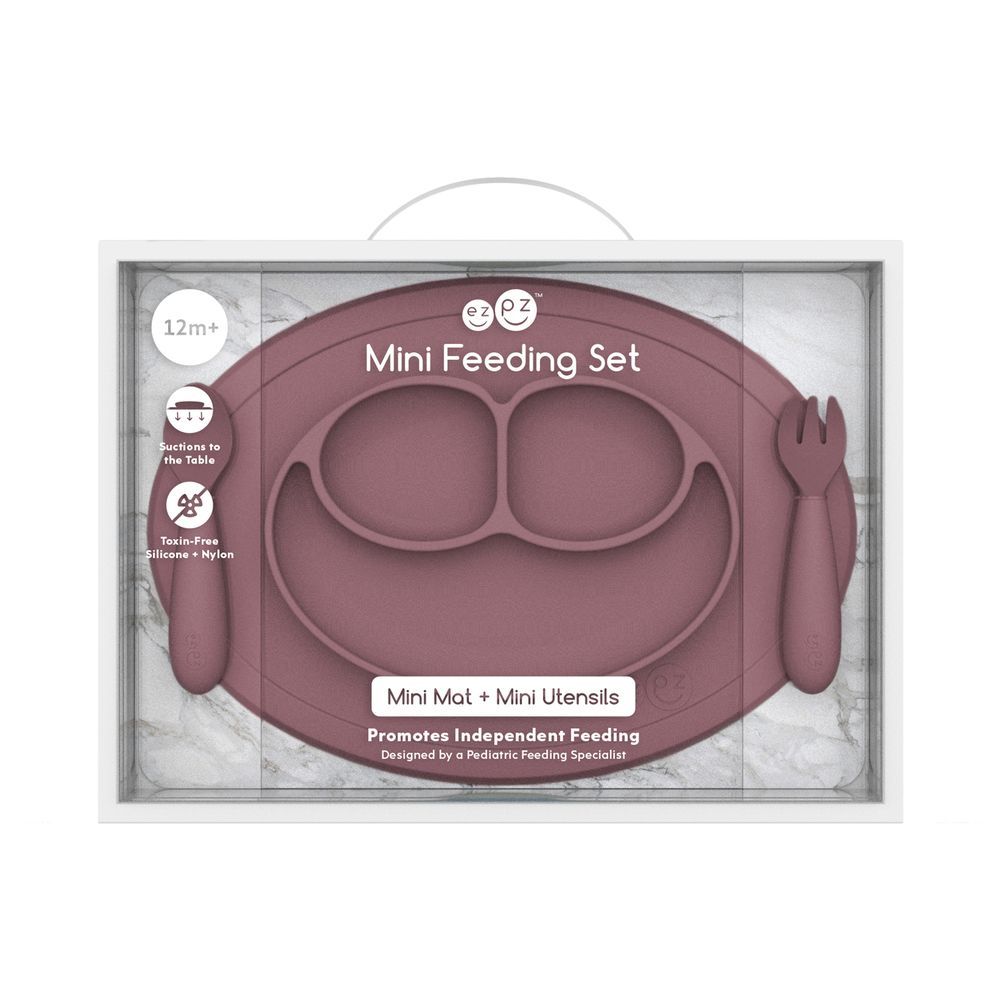 Ezpz - Mini Feeding Set - Mauve