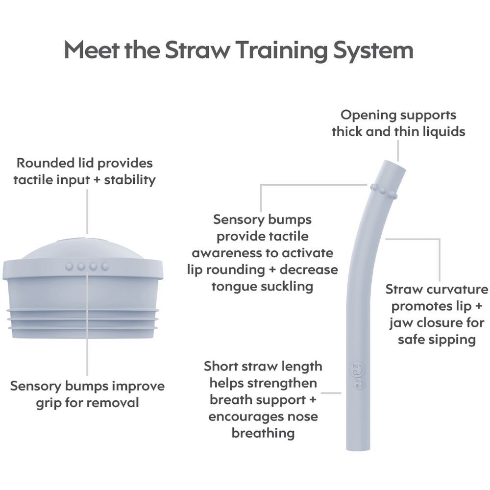 Ezpz - Mini Cup & Straw Training System - Pewter