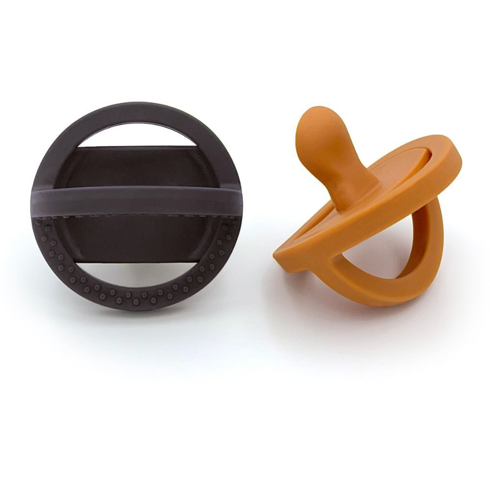 Doddle & Co - London Pop Pacifier - Coal/Spice