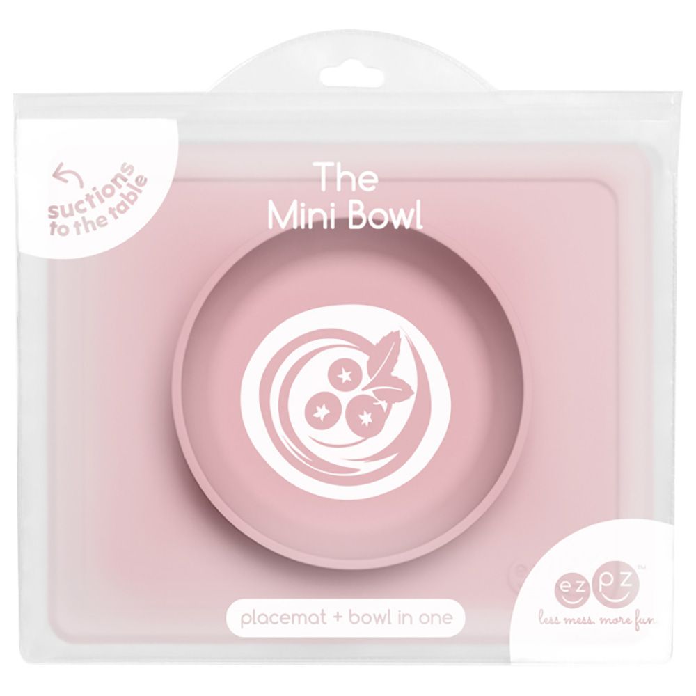 ezpz - Mini Bowl & Utensils - Blush