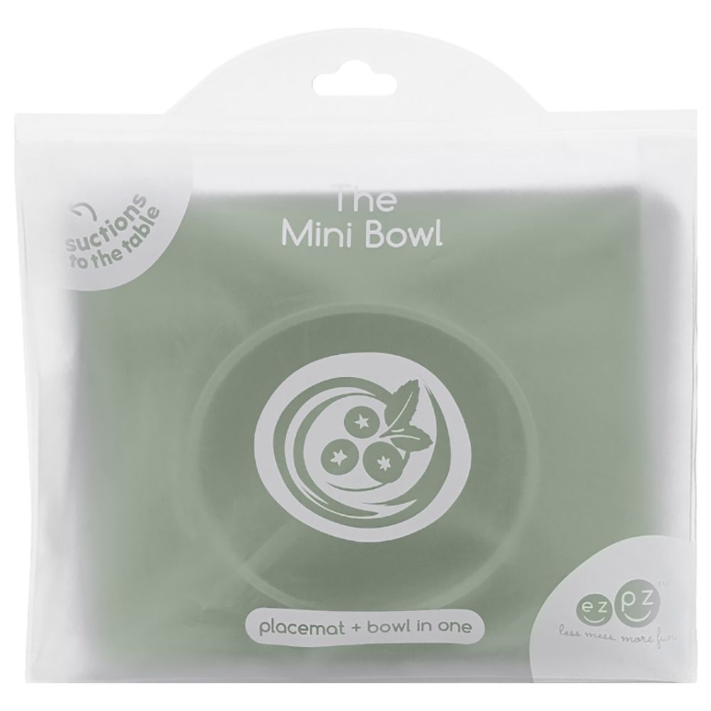 ezpz - Mini Bowl & Utensils - Sage