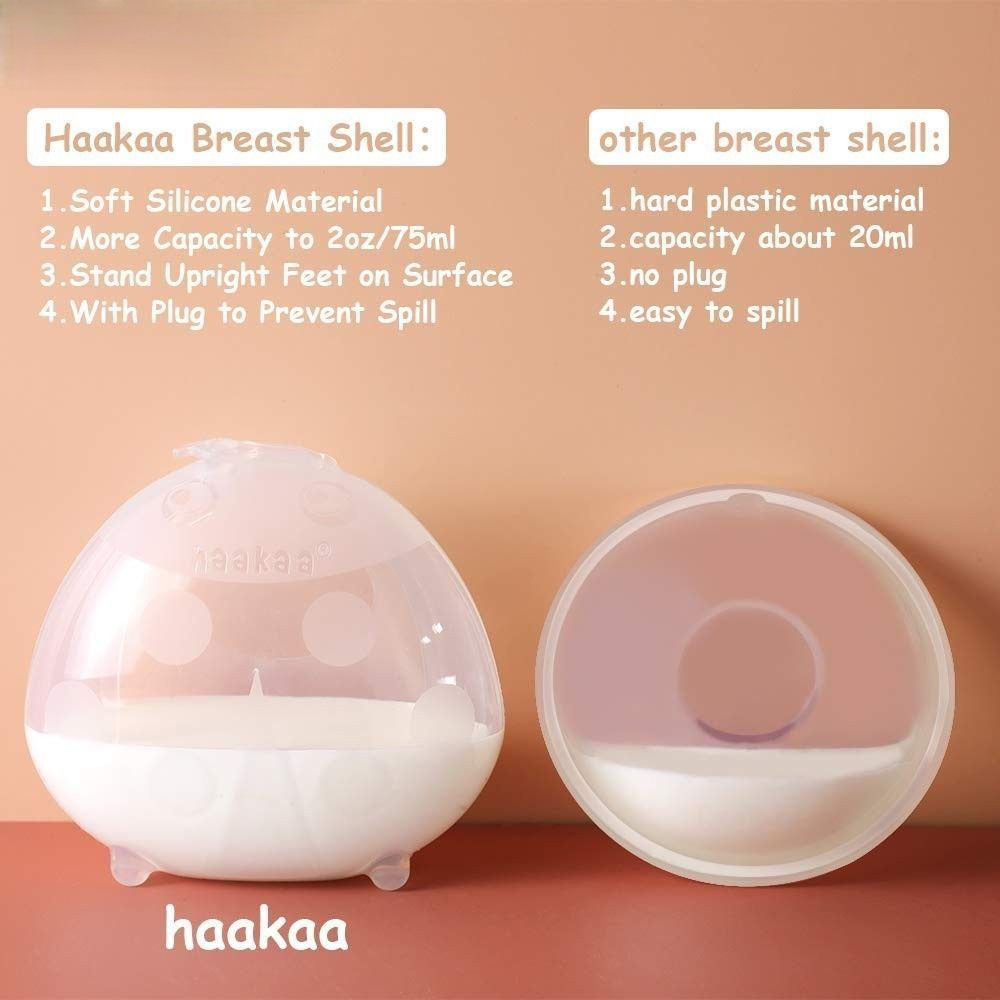 Haakaa - Silicone Ladybug Milk Collector - 2 Pcs 75ml With Storage Bag