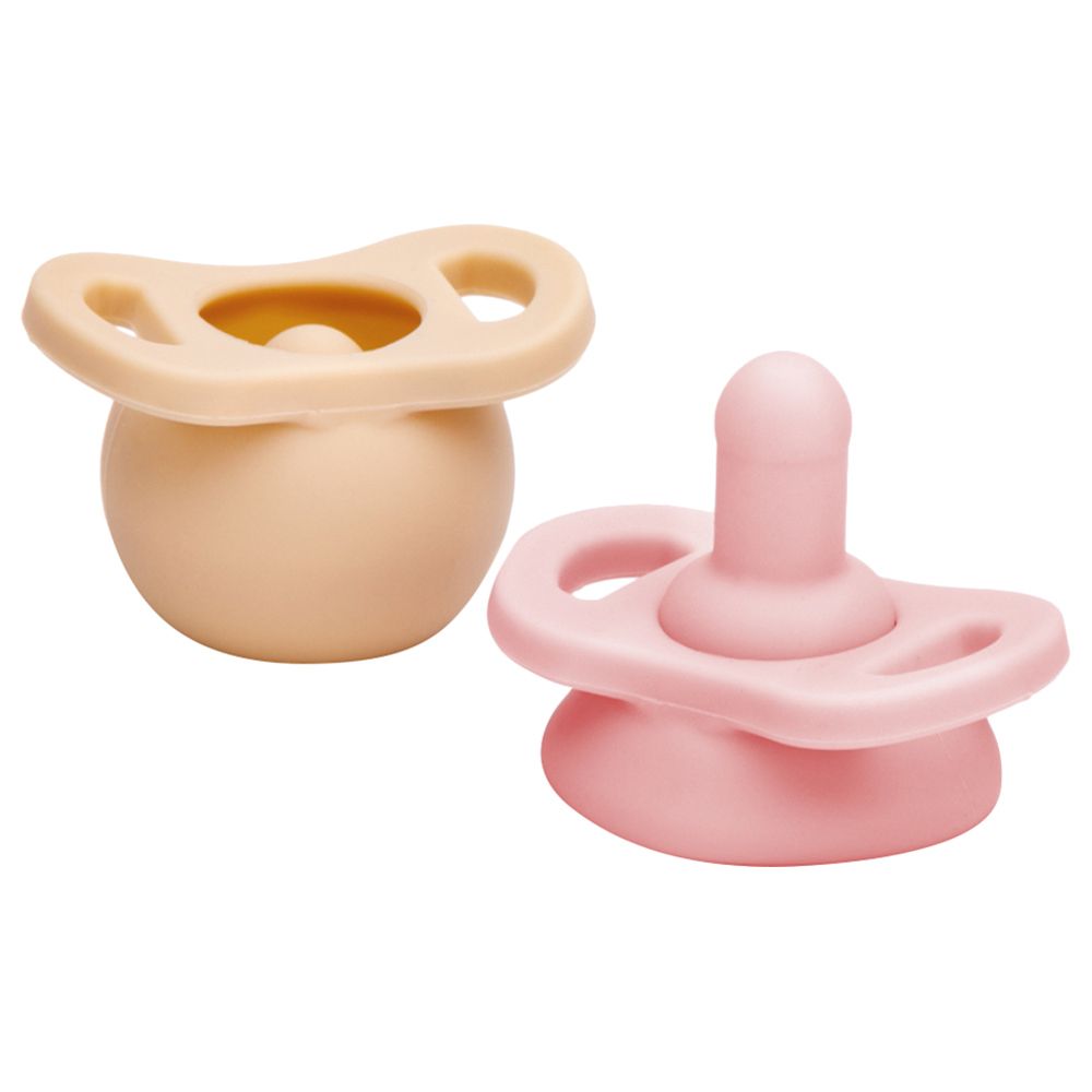 Pop & Go - Baby Stage 1 Pacifier Pack Of 2 - Blush & Smashcake