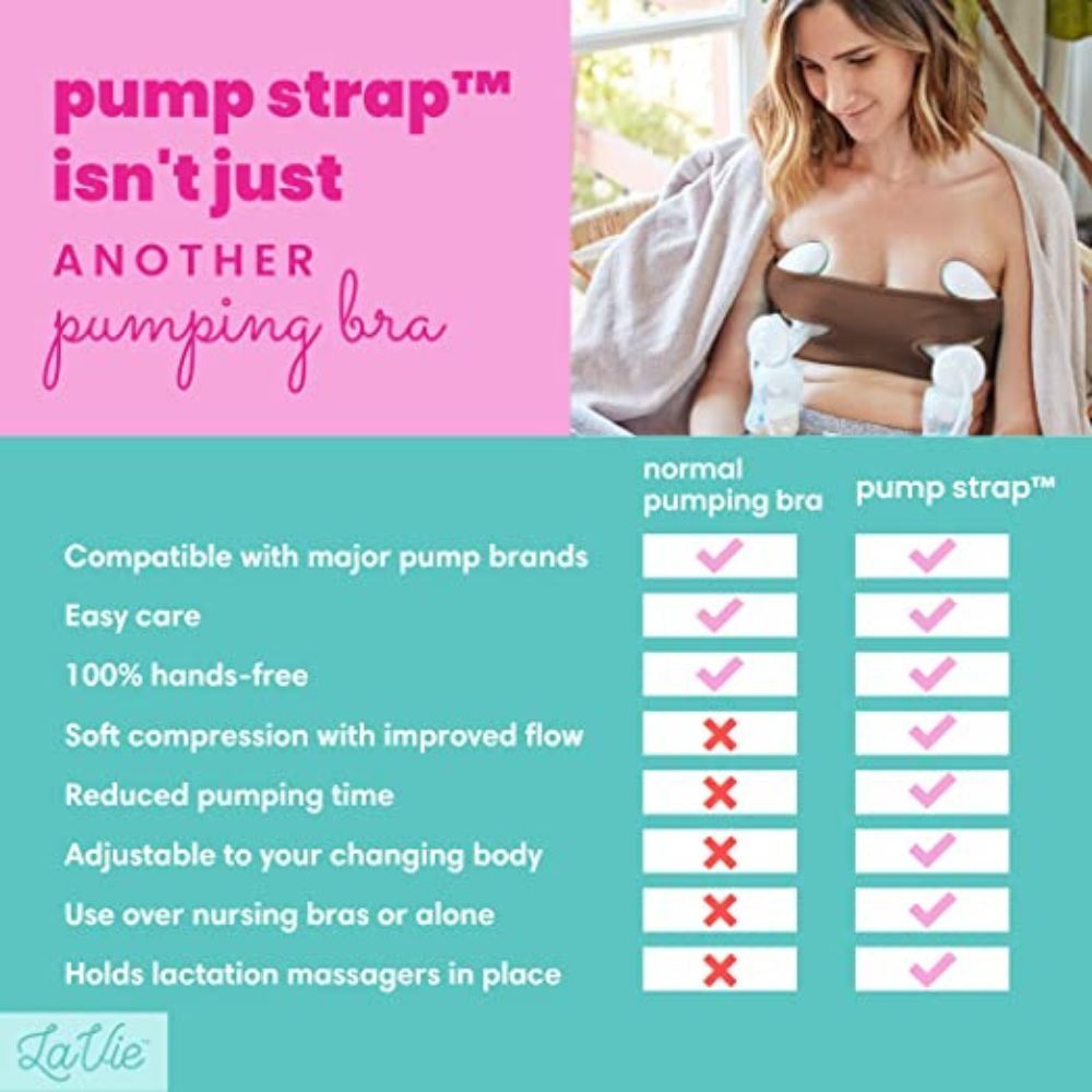 LaVie - Pump Strap Pumping Nursing Bra - Coffee