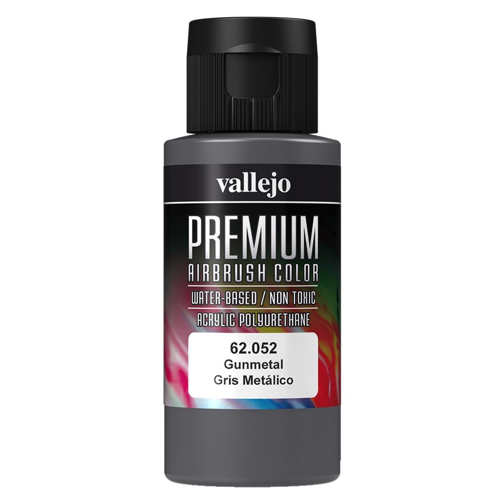 Vallejo - 62.052 Premium Color Paint 60ml - Gunmetal