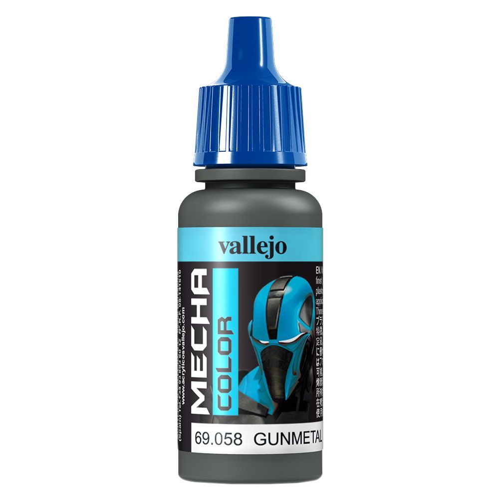 Vallejo - 69.058 Mecha Color Paint 17ml - Gunmetal