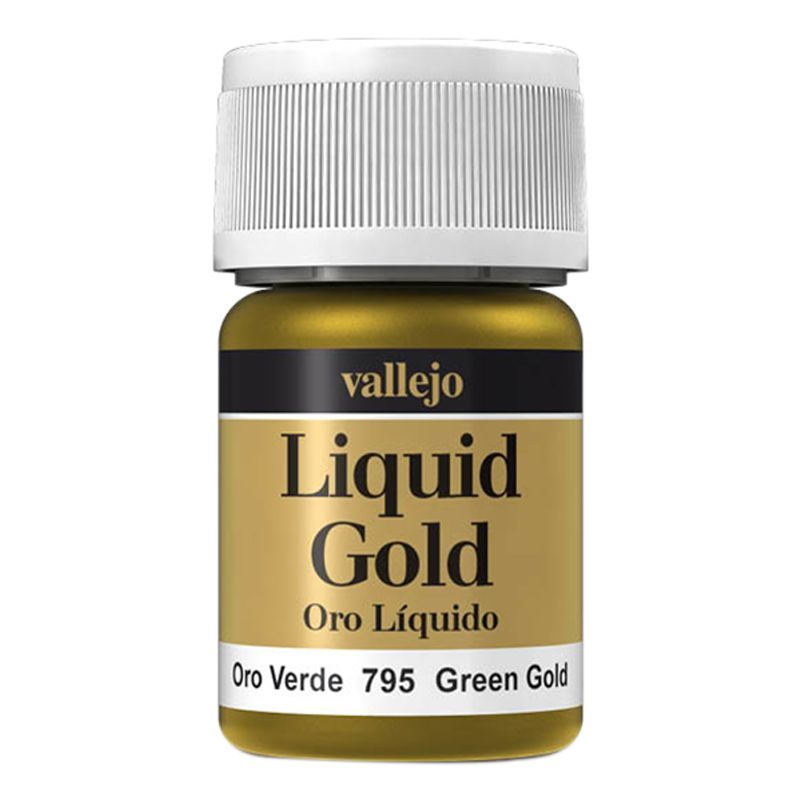 Vallejo - 70.795 Liquid Gold Alcohol Based 35ml - Green Gold